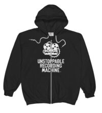 URM Zip-up Hoodie, Full Logo - White